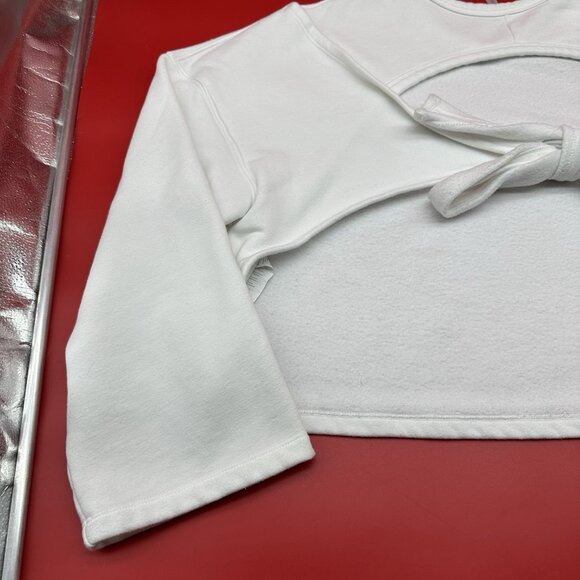 Fabletics Skye Tie Plus Women's Size 3X White Open Back Pullover Sweatshirt - Picture 10 of 11